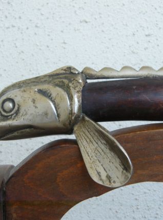 poisson bois et laiton