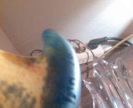 lampe pate de verre.