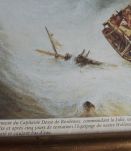 tableau très ancien d'un naufrage