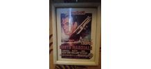 Affiche de cinéma , encadré en bois 