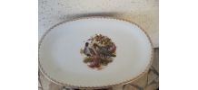 plat ovale perdrix signé winterling