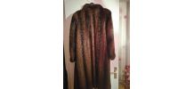 Manteau long en fourrure véritable