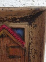 cadre ancien bois sculpté