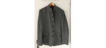 Veste habitée gris col mao