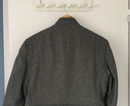 Veste habitée gris col mao