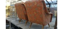 paire de fauteuils vintage 