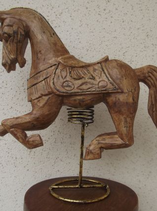 cheval bois de décoration