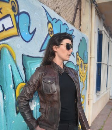 Blouson en cuir