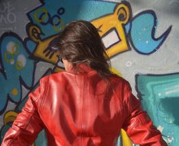 Veste en cuir