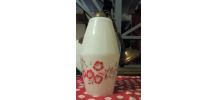 Lustre en Opaline blanc - vintage 60