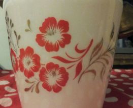 Lustre en Opaline blanc - vintage 60