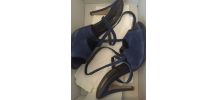 SANDALES À TALONS NEUVES, bleu, T. 38