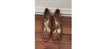 Chaussures à talons couleur Camel t. 39