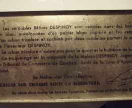 très ancienne boite bêtises de cambrai