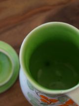 elle chocolatière en céramique fait main motif fleural