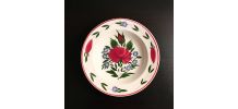 Assiette creuse en faïence début XXème siècle 