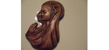 figurine vierge sculptée en bois
