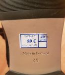 Bottines André cuir &amp; paillettes 40