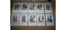 LOT 33 ANCIENS CHROMOS FARINES JAMMET  14 CM PAR 9 CM 