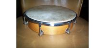 ancien tambourin bois metal et peau 