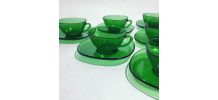 6 tasses à café Vereco vert
