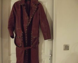 manteau cuir vintage