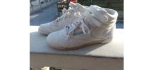 Reebok blanches montantes retro