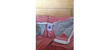 Bermuda rayé rouge et blanc Petit Bateau