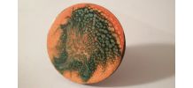 Bague moderne orange et vert