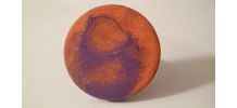 Bague moderne orange et violet