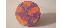 Bague moderne orange et violet