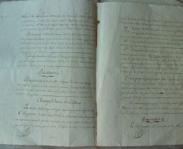 Acte notarié 1822