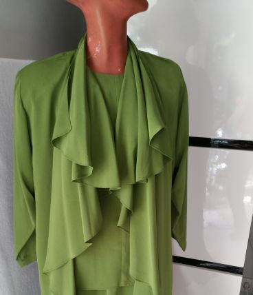 Ensemble habillé 3 pièces vert amande