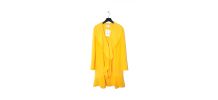 Manteau jaune safran MILANO ALA MODA Laine Neuf