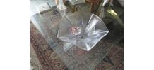 Vide poches verre motif floral