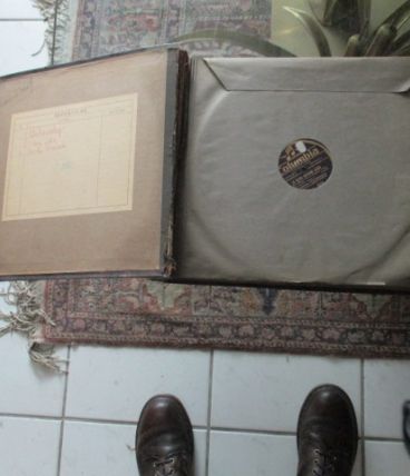Album gainé cuir 12 disques 78 tours