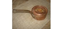 Cuivre cassolette + couvercle