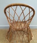 Fauteuil d'enfant en rotin
