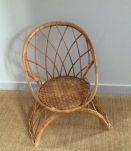 Fauteuil d'enfant en rotin