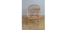 Fauteuil corbeille pour enfant en rotin