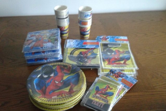 Lot déco anniversaire spiderman