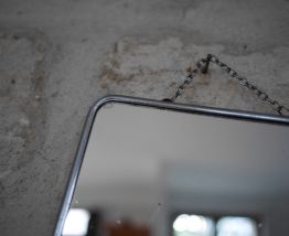 Miroir de barbier rétro