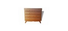 Belle commode en chêne pieds compas années 50