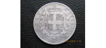 piece argent 5lire 1874