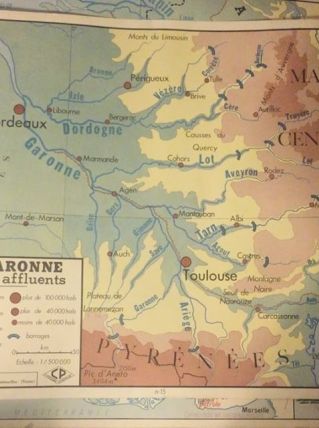 Carte affiche vintage