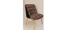 Paire de fauteuils vintage année 60 imprimée seventies.
