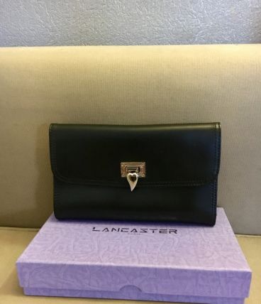 Portefeuille noir Lancaster