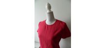 Robe babydoll en laine rose fuchsia vintage 90's