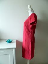 Robe babydoll en laine rose fuchsia vintage 90's