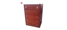 Commode, années 70, bois teinté